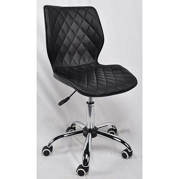 Стілець Onder Mebli Nolan Office Чорний Екошкіра-0