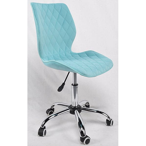 Стілець Onder Mebli Nolan Office Блакитний B-1019 Оксамит-0
