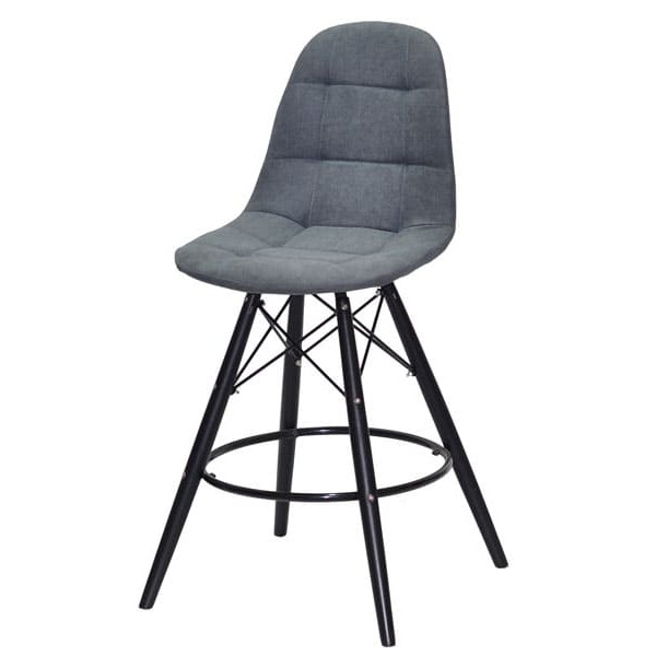 Полубарный стул Onder Mebli Peter BAR 65-BK Светло-серый SH-1 Шенилл-1