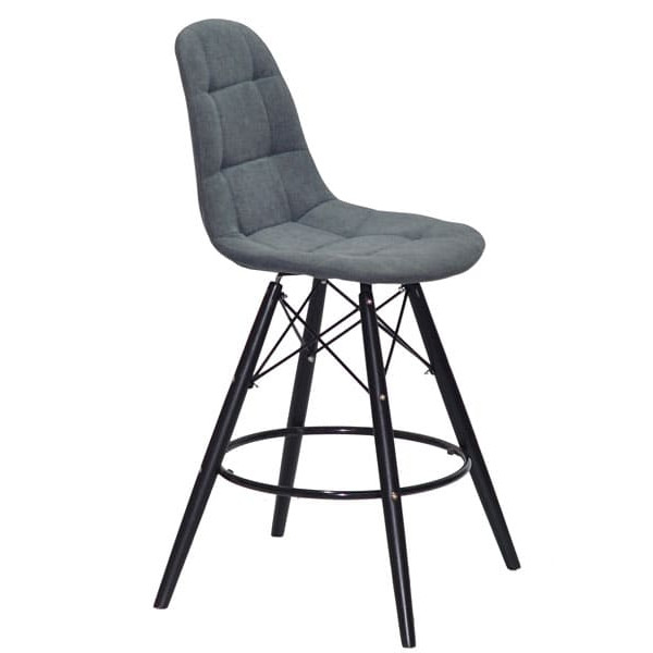 Полубарный стул Onder Mebli Peter BAR 65-BK Светло-серый SH-1 Шенилл-2