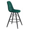 Напівбарний стілець Onder Mebli Peter BAR 65-BK Зелений B-1003 Оксамит-3-thumb