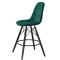 Напівбарний стілець Onder Mebli Peter BAR 65-BK Зелений B-1003 Оксамит-2-thumb