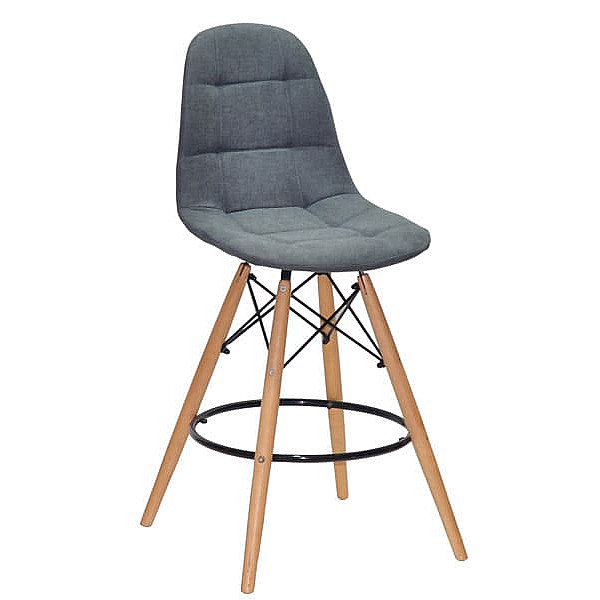 Полубарный стул Onder Mebli Peter BAR 65 Светло-серый SH-1 Шенилл-0