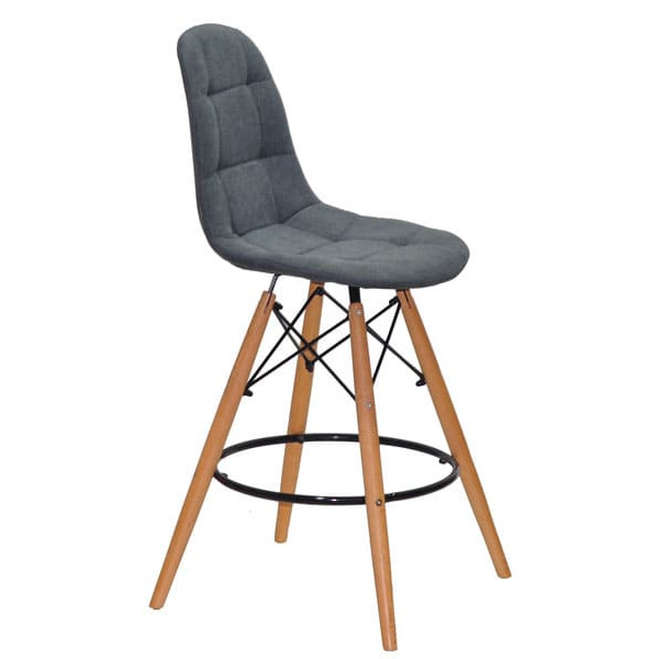 Полубарный стул Onder Mebli Peter BAR 65 Светло-серый SH-1 Шенилл-2