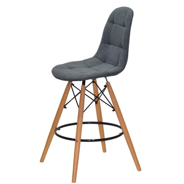 Полубарный стул Onder Mebli Peter BAR 65 Светло-серый SH-1 Шенилл-3