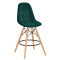 Напівбарний стілець Onder Mebli Peter BAR 65 Зелений B-1003 Оксамит-0-thumb