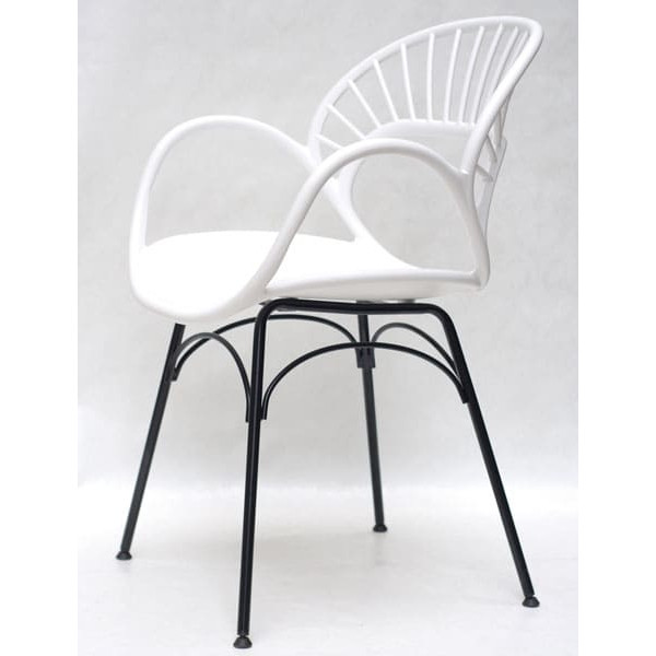 Стул кресло Onder Mebli Flori Белый 07-2