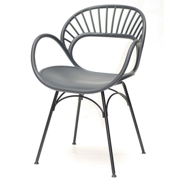 Стул кресло Onder Mebli Flori Черный 04-1