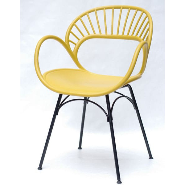 Стул кресло Onder Mebli Flori Желтый 11-1