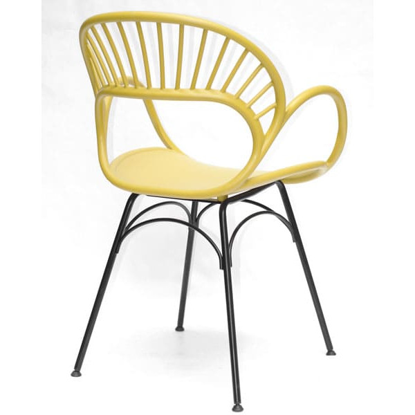 Стул кресло Onder Mebli Flori Желтый 11-2