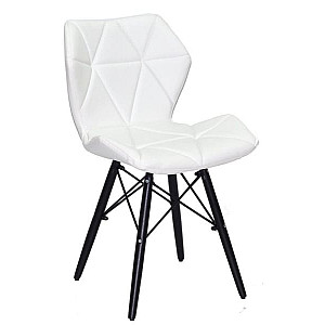 Стул Onder Mebli Greg BK Белый Экокожа