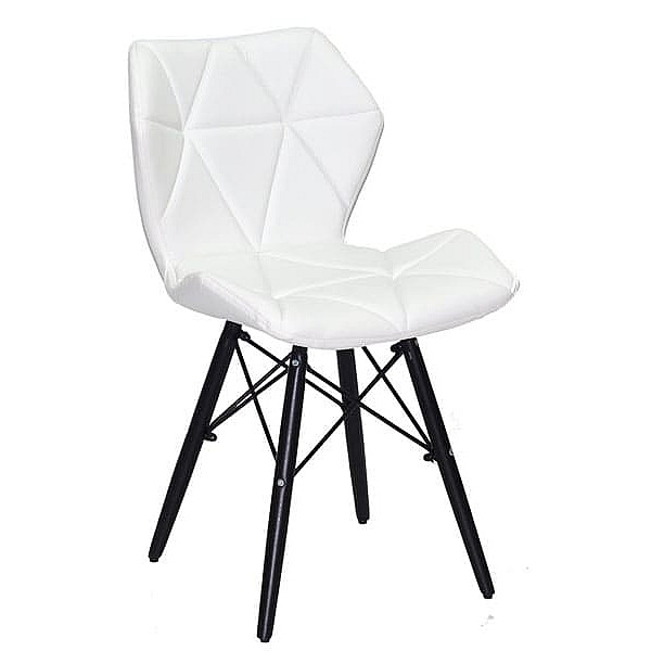 Стілець Onder Mebli Greg BK Білий Екошкіра-0