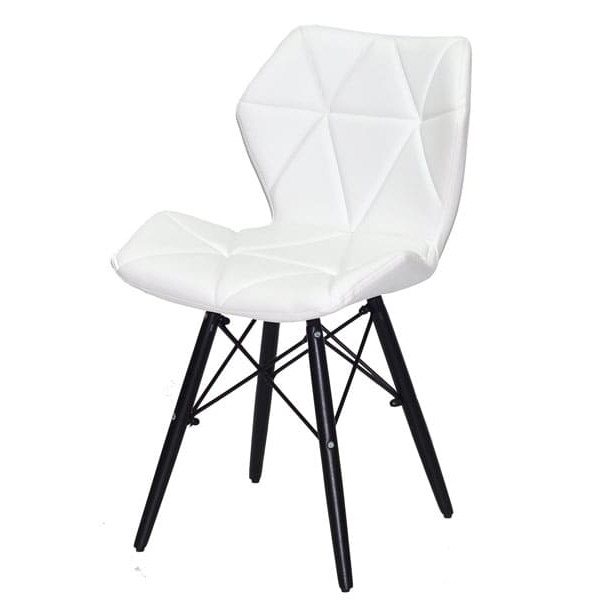 Стілець Onder Mebli Greg BK Білий Екошкіра-1