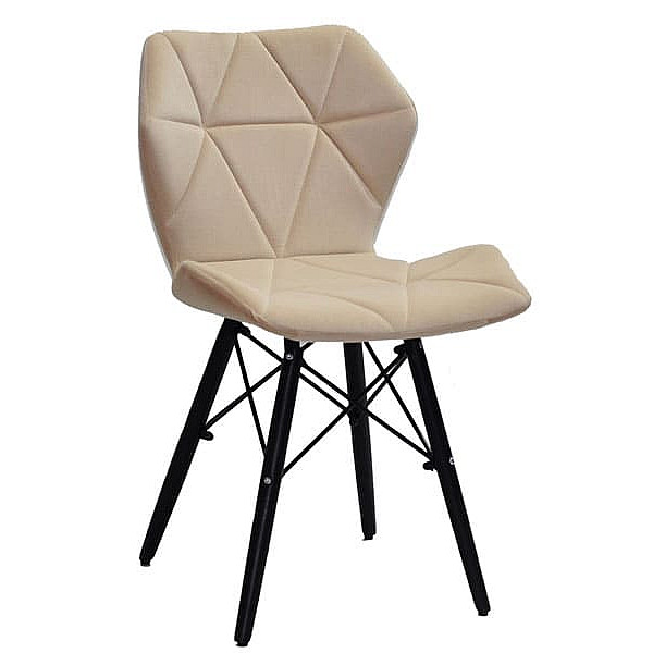 Стілець Onder Mebli Greg BK Бежевий B-1005 Оксамит-0