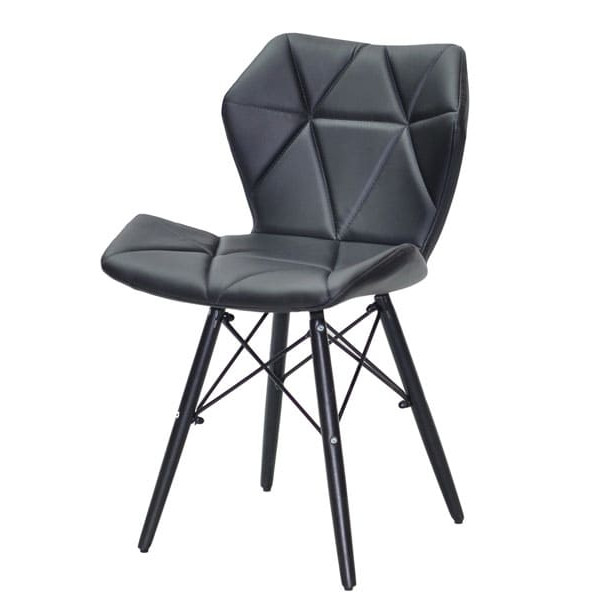 Стул Onder Mebli Greg BK Черный Экокожа-1