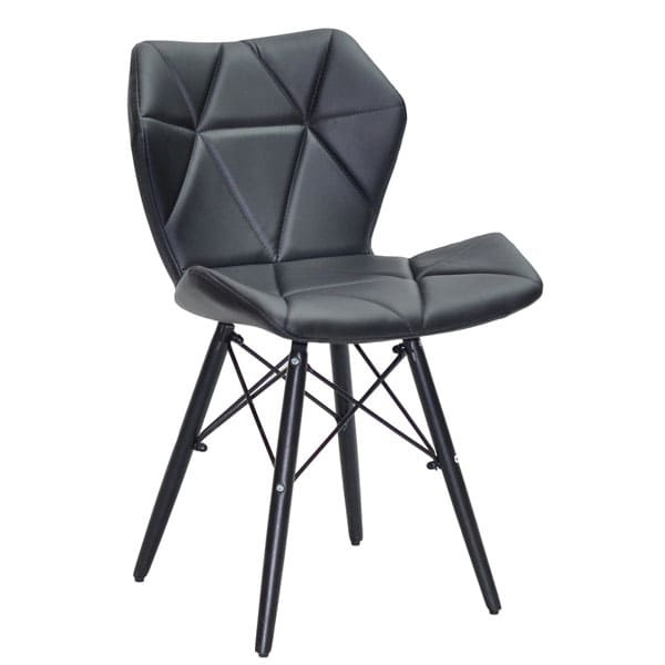 Стул Onder Mebli Greg BK Черный Экокожа-0