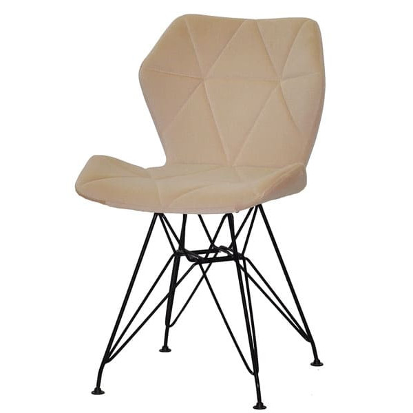 Стул Onder Mebli Greg BK-ML Бежевый B-1005 Бархат-1