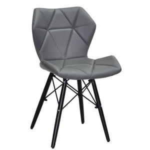 Стілець Onder Mebli Greg BK Сірий 1001