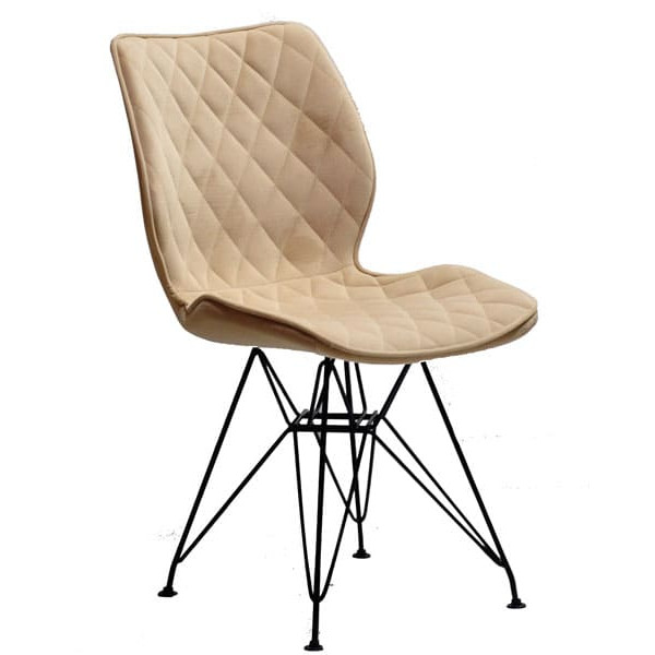 Стул Onder Mebli Nolan BK-ML Бежевый B-1005 Бархат-0