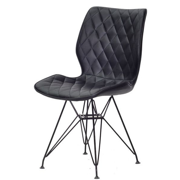 Стул Onder Mebli Nolan BK-ML Черный Экокожа-1