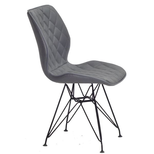 Стул Onder Mebli Nolan BK-ML Серый 1001 Экокожа-2