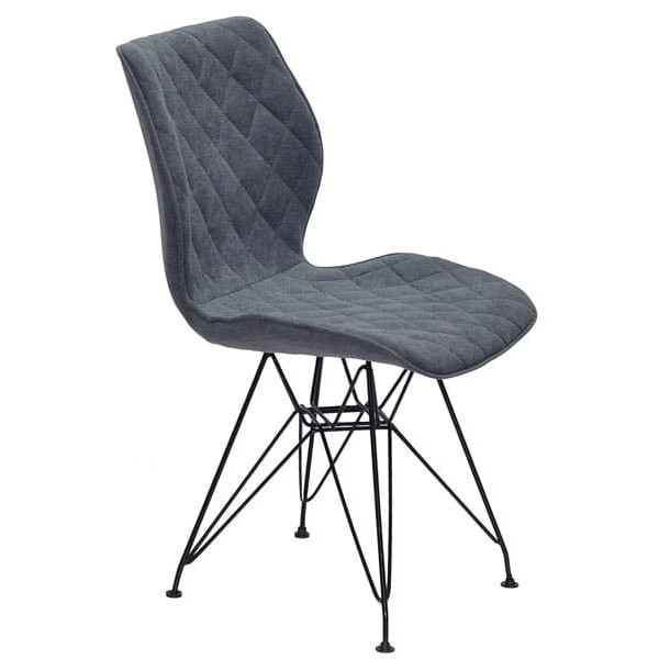 Стілець Onder Mebli Nolan BK-ML Світло-сірий SH-1 Шеніл-2