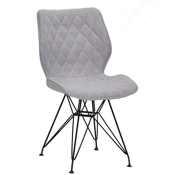 Стул Onder Mebli Nolan BK-ML Светло-серый SH-3 Шенилл-0