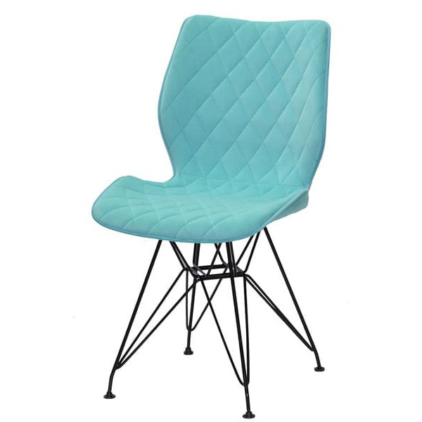 Стул Onder Mebli Nolan BK-ML Голубой B-1019 Бархат-1