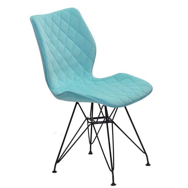 Стул Onder Mebli Nolan BK-ML Голубой B-1019 Бархат-2