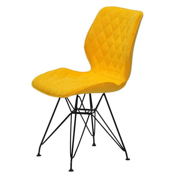 Стул Onder Mebli Nolan BK-ML Желтый SH-5 Шенилл-3