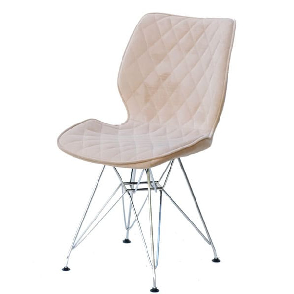 Стул Onder Mebli Nolan CH-ML Бежевый B-1005 Бархат-1