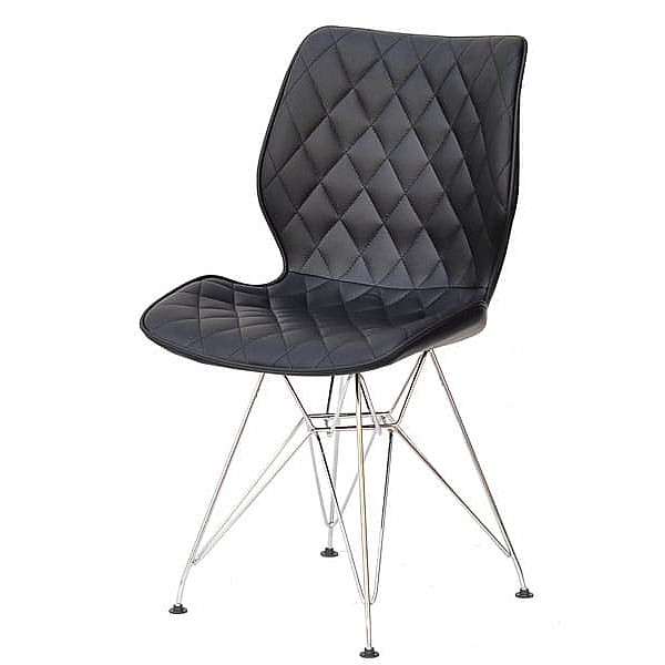 Стілець Onder Mebli Nolan CH-ML Чорний Екошкіра-1