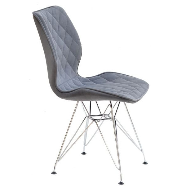 Стул Onder Mebli Nolan CH-ML Серый B-1004 Бархат-0