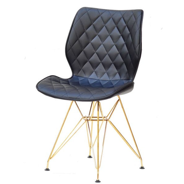 Стул Onder Mebli Nolan GD-ML Черный Экокожа-1