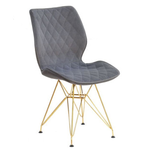 Стул Onder Mebli Nolan GD-ML Серый B-1004 Бархат