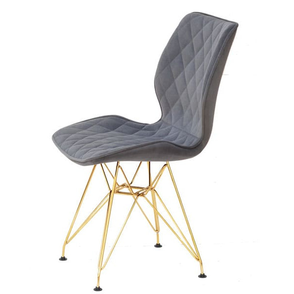 Стул Onder Mebli Nolan GD-ML Серый B-1004 Бархат-2