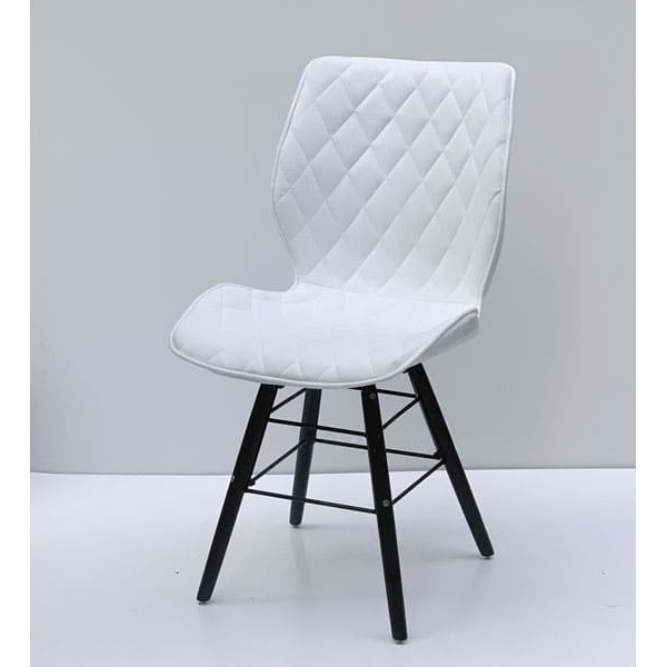 Стілець Onder Mebli Nolan Q-BK Білий SH-4 Шеніл-1