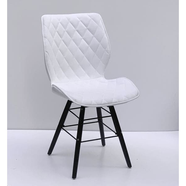 Стілець Onder Mebli Nolan Q-BK Білий SH-4 Шеніл-0
