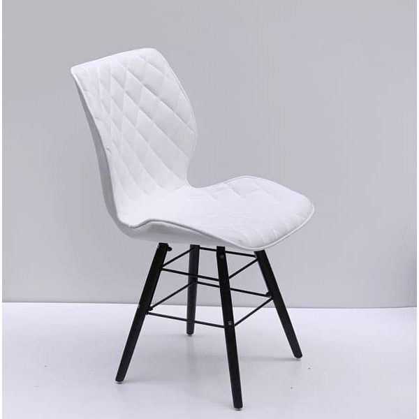 Стілець Onder Mebli Nolan Q-BK Білий SH-4 Шеніл-3