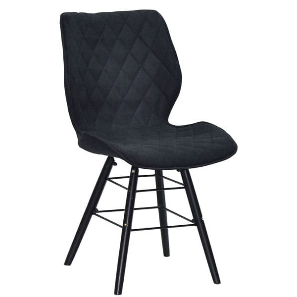 Стілець Onder Mebli Nolan Q-BK Сірий SH-2 Шеніл-0