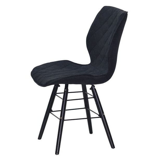 Стілець Onder Mebli Nolan Q-BK Сірий SH-2 Шеніл-2