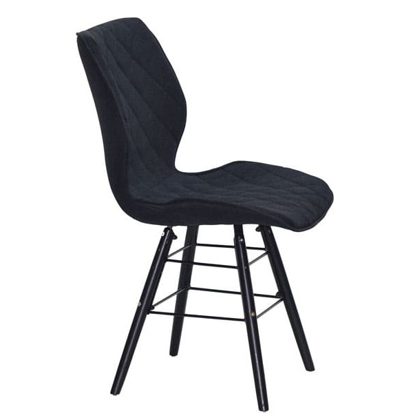 Стілець Onder Mebli Nolan Q-BK Сірий SH-2 Шеніл-3