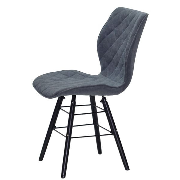 Стул Onder Mebli Nolan Q-BK Светло-серый SH-1 Шенилл-3