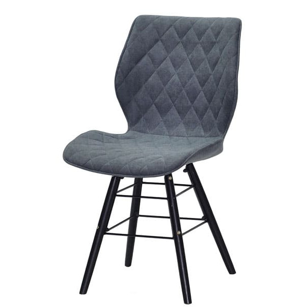 Стул Onder Mebli Nolan Q-BK Светло-серый SH-1 Шенилл-1