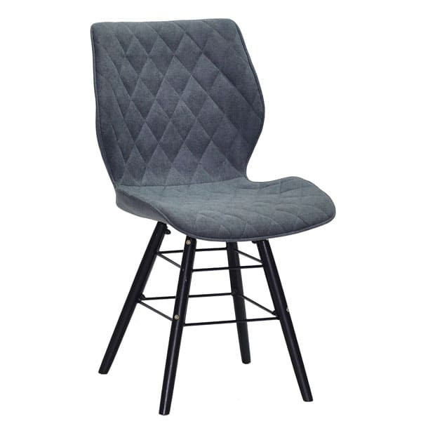 Стул Onder Mebli Nolan Q-BK Светло-серый SH-1 Шенилл-0