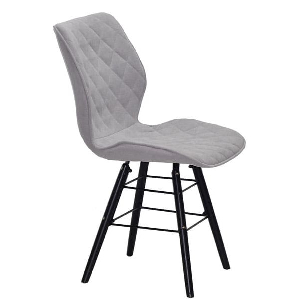 Стул Onder Mebli Nolan Q-BK Светло-серый SH-3 Шенилл-3