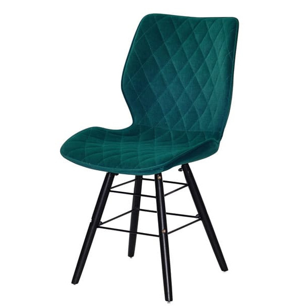 Стул Onder Mebli Nolan Q-BK Зеленый B-1003 Бархат-1