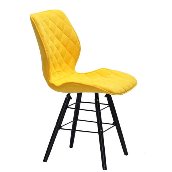 Стул Onder Mebli Nolan Q-BK Желтый SH-5 Шенилл-2