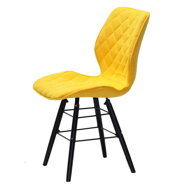 Стул Onder Mebli Nolan Q-BK Желтый SH-5 Шенилл-3
