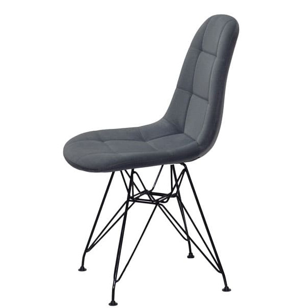 Стілець Onder Mebli Peter BK-ML Сірий B-1004 Оксамит-2